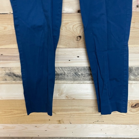 J. Crew Stretch size 00 Blue Low-rise Cropped Cotton Chino Pants with Pockets - Picture 6 of 12